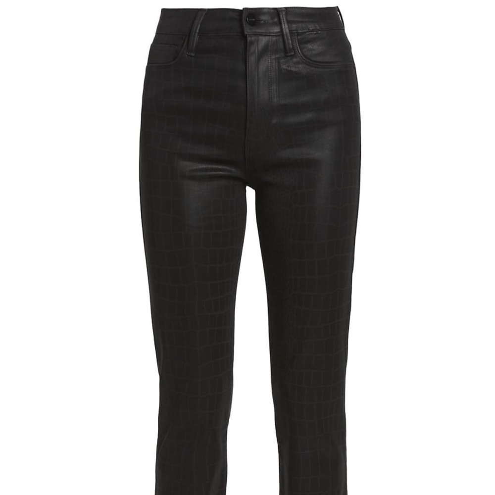Frame “Le Sylvie” Croc “coated” Jeans size 28 NWT - Picture 6 of 7